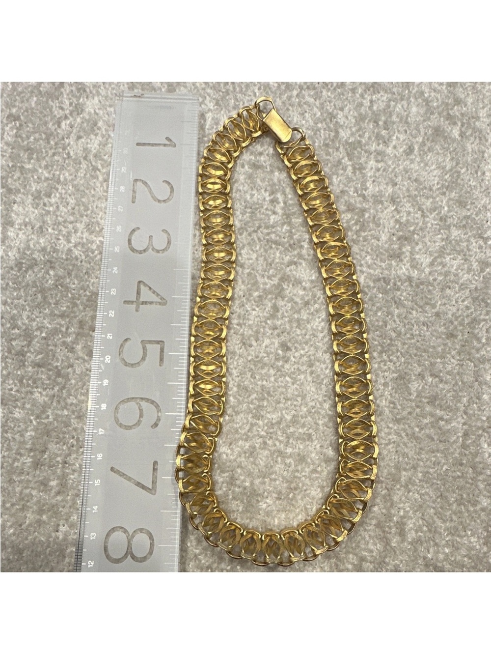 Gold-Tone Woven Link Necklace - Women's Jewelry